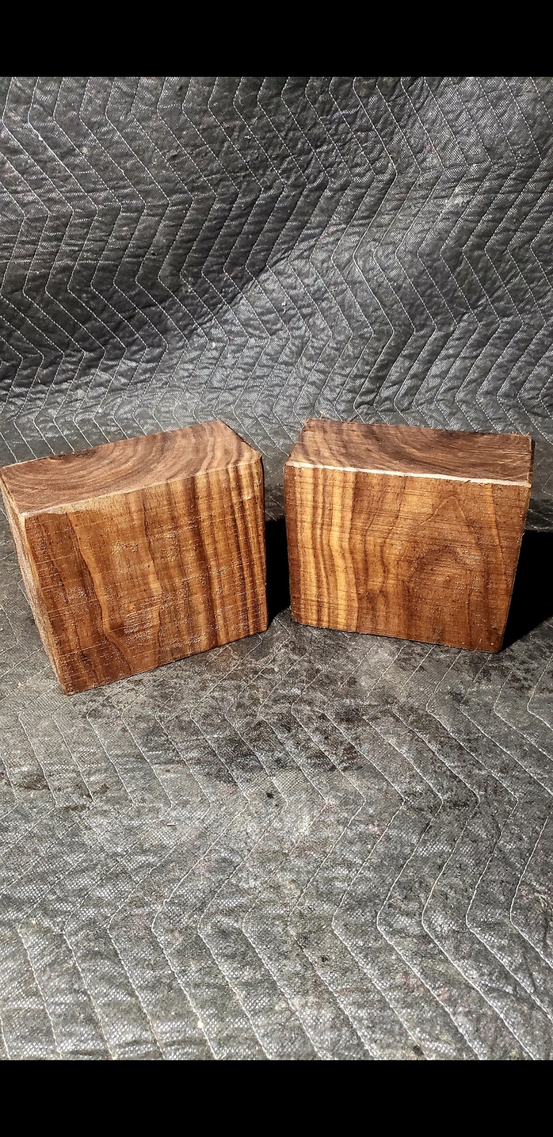 (2) 6"×6"×3" Black Walnut Turning Blanks. Bowl blank fot Lathe turning. (Copy)