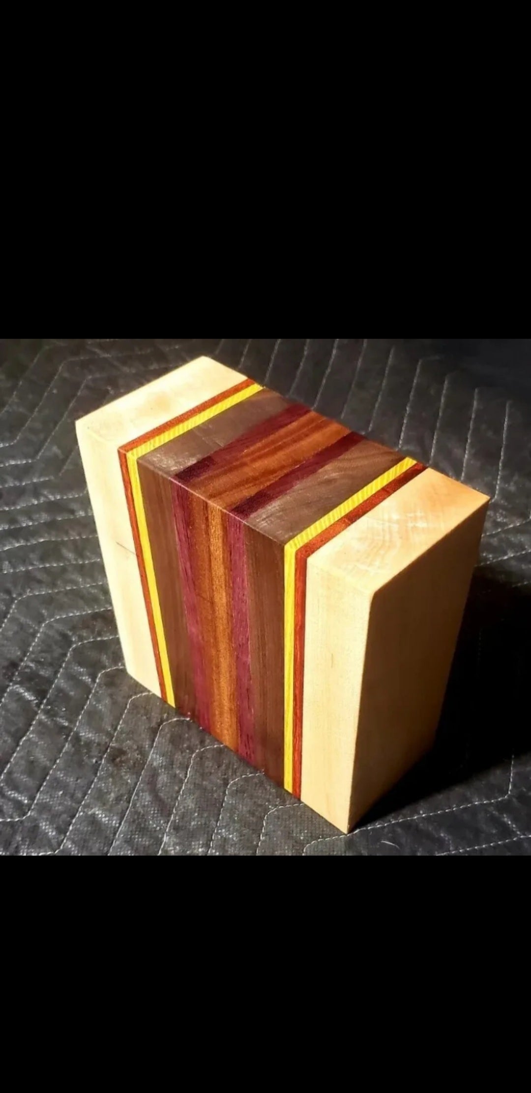 Exotic 6"×6"×3" Super 6 Laminated Turning bowl Blank.
