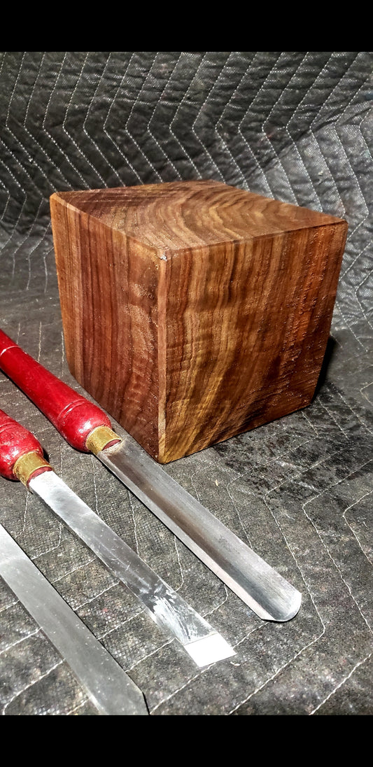 6"×6"×6" Black Walnut Turning Blank. Bowl blank for Lathe turning.