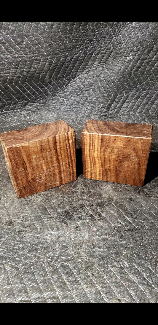 (2) 6"×6"×3" Black Walnut Turning Blanks. Bowl blank fot Lathe turning. (Copy)